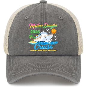 Mother Daughter-Cruise 2026 Family Trip Hats for Mens Classic Washed Distressed in Kuwait