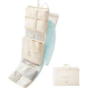 EACHY Hanging Packing Cubes for Travel, Travel Essentials Suitcase Organizer Bags with Built-in Hook, Garment Bag for Business Trip & Carry on, 11 Pockets (Pink) in Saudi Arabia