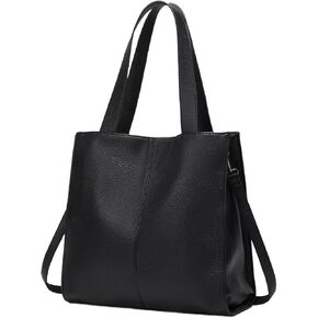 Large Capacity Leather Tote Bag for Women Work Crossbody Shoulder Purses Women's Soft Shoulder Satchel Handbags in Saudi Arabia