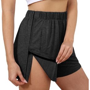 O-Dual Zipper Women’s Tear Away Shorts Post Surgery Adaptive Clothing for Knee Hip Recovery with Pockets in Saudi Arabia