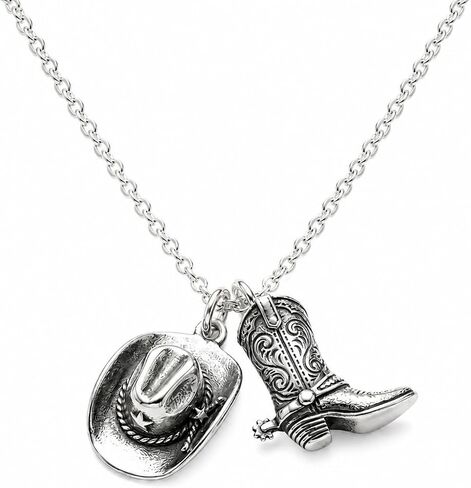 Boho Western Cowgirl Necklace For Women Cowboy Boot Charm Pendant Western Necklace Jewelry For Country Concert Outfits in Kuwait