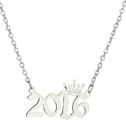 Stainless Steel Luxury Crown Number 1980‑2026 Pendant Necklace, Unisex Dainty Charm Jewelry for Men Women, Perfect Birthday Friendship Gift for Best Friend Daily Wear Accessories in Kuwait