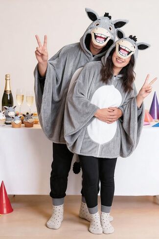 Donkey Costume Adult, Cloak Cape Halloween Animal Cosplay Hoodie in Saudi Arabia