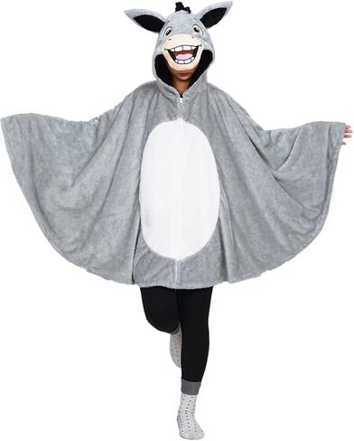 Donkey Costume Adult, Cloak Cape Halloween Animal Cosplay Hoodie in Saudi Arabia