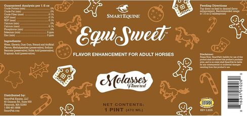 Uckele بواسطة SmartPak Equi Sweet Peppermint | نكهة النعناع الطبيعية الخالية من السكر، مثالية للأكل الذين يصعب إرضاءهم، وتعزز استساغة الطعام | 1 باينت in Kuwait