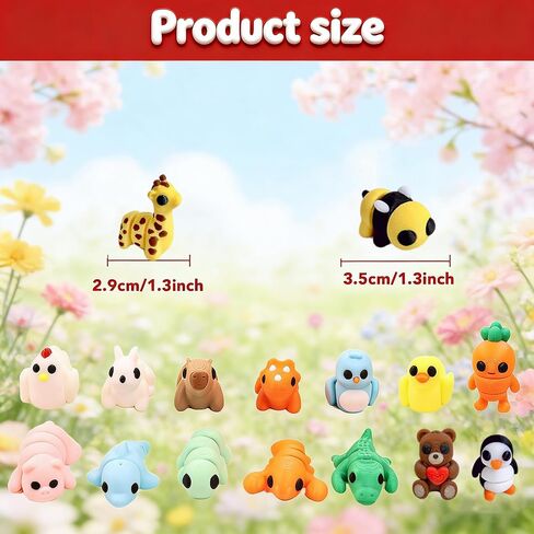 50 Pcs Mini 3D Printed Animals Mystery Box - Articulated Animal Figurines Flexible Fidget Toys Set - Random 3D Printed Creatures for Classroom Prizes, Party Favors, Stress Relief & Desk Decor in Saudi Arabia