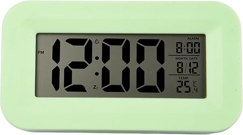 Alarm Clock,Electronic Clock Temperature Version Clock Student Alarm Clock Silent Creative Digital Gift Green 109 Clock Parts in Kuwait