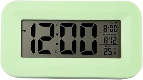 Alarm Clock,Electronic Clock Temperature Version Clock Student Alarm Clock Silent Creative Digital Gift Green 109 Clock Parts in Kuwait