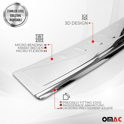 OMAC الخلفي العتبة واقي غلاف العتبة لفولفو XC90 2016-2025 الفولاذ المقاوم للصدأ 1pc in Kuwait