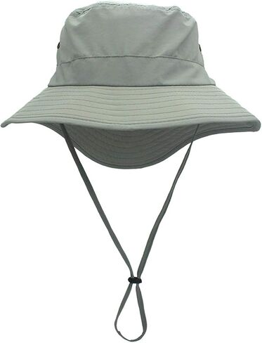 Qhome Unisex Outdoor Lightweight Breathable Waterproof Bucket Wide Brim Hat - UPF 50+ Sun Protection Sun Hats Shade in Saudi Arabia