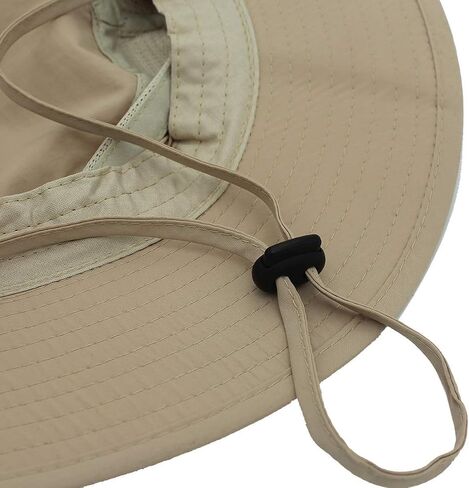 Qhome Unisex Outdoor Lightweight Breathable Waterproof Bucket Wide Brim Hat - UPF 50+ Sun Protection Sun Hats Shade in Saudi Arabia