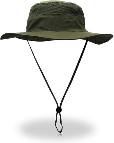 Qhome Unisex Outdoor Lightweight Breathable Waterproof Bucket Wide Brim Hat - UPF 50+ Sun Protection Sun Hats Shade in Saudi Arabia