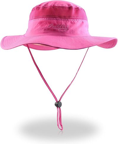 Qhome Unisex Outdoor Lightweight Breathable Waterproof Bucket Wide Brim Hat - UPF 50+ Sun Protection Sun Hats Shade in Saudi Arabia