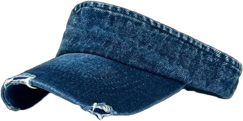 Denim Sport Sun Visors Women Men Sun Hats Uv Protection Summer Beach Hat Wide Brim Foldable Outdoor Summer Cap 2026 in Saudi Arabia