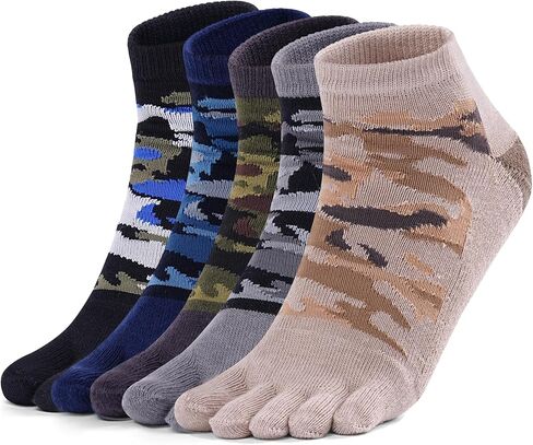 ZRENTAO Unisex Camo Toe Socks, Comfortable Breathable Athletic Casual Wear, Independence Day Celebration Gift in Saudi Arabia