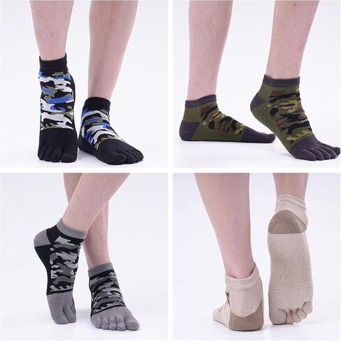 ZRENTAO Unisex Camo Toe Socks, Comfortable Breathable Athletic Casual Wear, Independence Day Celebration Gift in Saudi Arabia