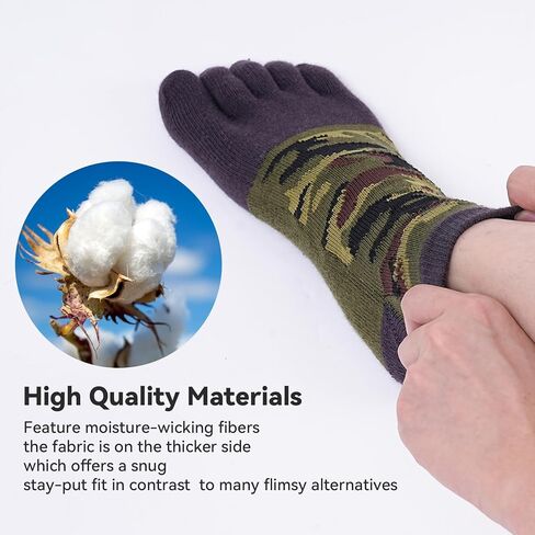 ZRENTAO Unisex Camo Toe Socks, Comfortable Breathable Athletic Casual Wear, Independence Day Celebration Gift in Saudi Arabia