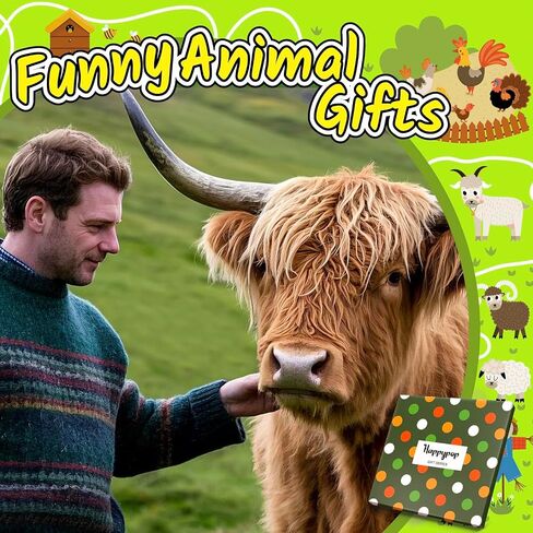 HAPPYPOP Highland Cow Gifts Women Men - Scottish Style Socks, Hyland Cow Gifts for Teens in Saudi Arabia