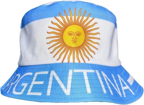 USA Flag World Cup Soccer Fan Bucket Hat, Cooling Sun Protection Shade Hat for Adults, Outdoor Cap for Beach Travel Game Day in Kuwait