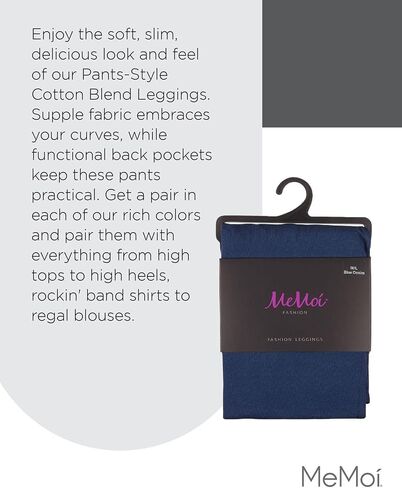 MeMoi Pants-Style Cotton Blend Leggings in Kuwait