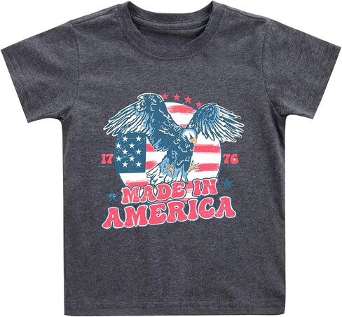 Boys Girls Fourth of July Shirt Toddler Patriotic 4th of July Clothes for Kids 1-7 Years in Kuwait