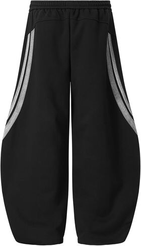 Aelfric Eden Striped Baggy Barrel Sweatpants Women Men Wide Leg Pants Elastic Waist Casual Y2K Lounge Trouser in Kuwait