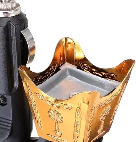 Car Electric Incense Burner Bakhoor Burner Auto Accessories, Gift, Creative Decoration Cigarette Lighter Electric Censer, Gold in Saudi Arabia