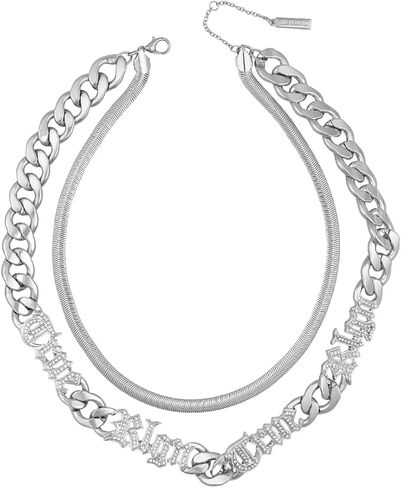 True Religion Layered Chain Necklace with Logo Script in Saudi Arabia
