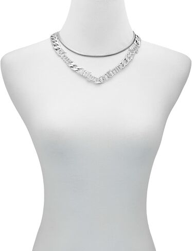 True Religion Layered Chain Necklace with Logo Script in Saudi Arabia