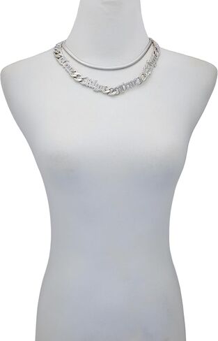 True Religion Layered Chain Necklace with Logo Script in Saudi Arabia
