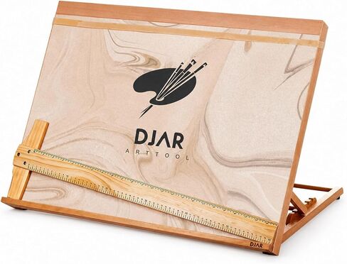 Wood Tabletop Art Easel for Painting, Desktop Lap Easel, A2 Table Top Adjustable Drawing Board, for Sketch, Drafting, Puzzle in Saudi Arabia