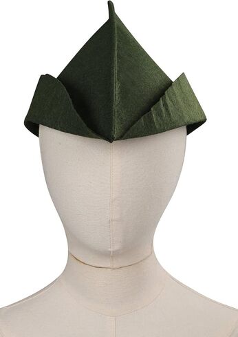 Anime Cosplay Costume Hood Felt Cap Hat Elf Cosplay Green Headwear Accessories Outfit Prop in Saudi Arabia