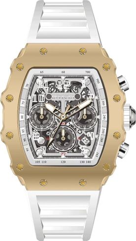 Invicta Racing Men 43.2mm Acrylic Gold Silver dial MG53 Quartz in Saudi Arabia