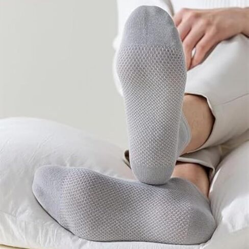 5 Pairs Ultra Thin Liner Socks, Non-Slip Breathable Dry Fit Cotton Ankle Socks, Low Cut Athletic Running Socks for Men and Women in Kuwait