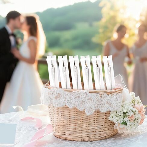 12 Pcs Heart Shaped White Paper Fans – Folding Handheld Fans with Plastic Handle, Wedding Guest Favors, Party Supplies, Church Event Bulk Pack, DIY Decorations in Saudi Arabia
