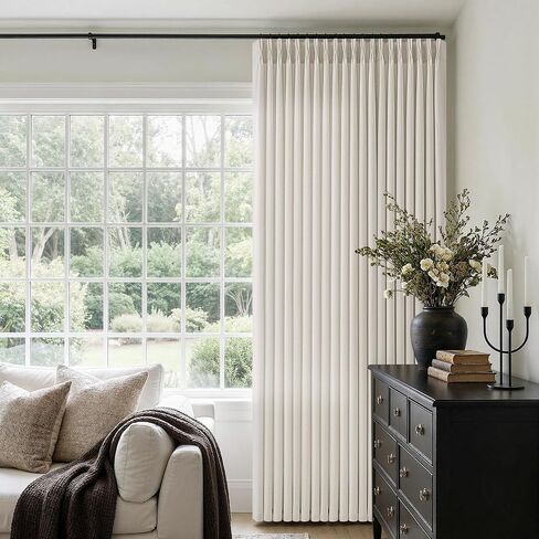 Pinch Pleated 90 Inch Linen Curtains for Living Room Bedroom 2 Panels Cream Natural Memory Trained Pinch Pleat Back Tab Light Filtering Semi Sheer Window Drapes Birch Curtains 40 x 90 Inches Long in Saudi Arabia