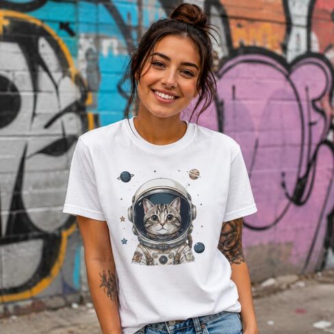 Custom T Shirts for Men Women Personalized Photo Text Logo Unisex Ring Spun Cotton Tee Design Your Own Front Back Print Multicolor in Saudi Arabia