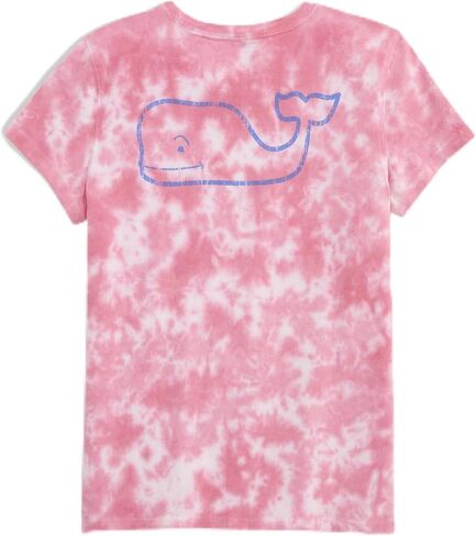 تي شيرت Vineyard Vines للفتيات ذو أكمام قصيرة وربطة عنق على شكل حوت عتيق للفتيات in Kuwait