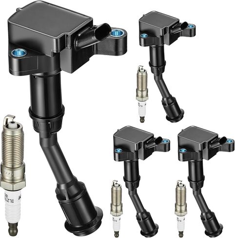 Set of 4 UF735 Ignition Coil Pack and SP539 spark plugs Compatible with Ford Fusion 2014-2020 1.5L L4 & 2017-2019 Escape 1.5L L4 Replacement DS7Z12029 DG554 E1235 C880 GN10645 V25700032 in Saudi Arabia