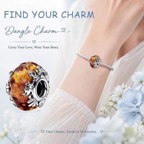 925 Sterling Silver Beads Charm for Pandora Bracelets and Necklaces - Lucky Clover Cute Pink Bow Cherry Butterfly Pendant Bead Charms Jewelry Making Gifts for Women Valentines Mother's Day in Saudi Arabia