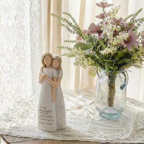 Gifts for Mom from Daughter, Birthday Gifts for Mom, Mother and Daughter Figurine, Hand-Painted Resin Sculpture Statue-5.9'' in Saudi Arabia