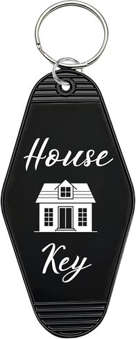House Key Keychain Key Tag, Retro Motel Hotel Style Home House Key Lable, Gifts for Family Friends New House in Saudi Arabia