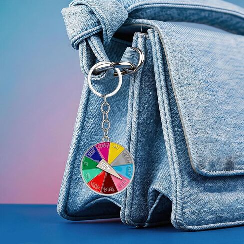 Fuck off Rotatable Wheel Keychain, Funny Keychain for Men, Women Difficult Decision, Gag Gifts, Fuck Gifts, Bag Charm Accessories in Saudi Arabia