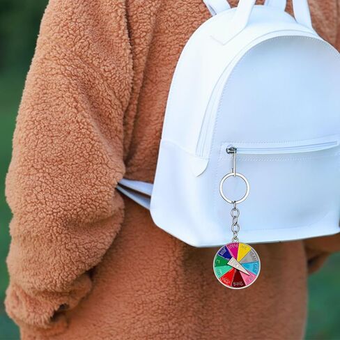 Fuck off Rotatable Wheel Keychain, Funny Keychain for Men, Women Difficult Decision, Gag Gifts, Fuck Gifts, Bag Charm Accessories in Saudi Arabia