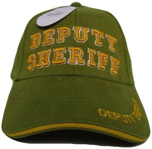 AES Deputy Sheriff Law Enforcement Police Olive Green Shadow Embroidered Cap Hat in Kuwait