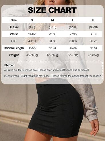Women Short Skirt, Bodycon Elastic Waist Mini Skirts, Solid Fitted Casual Going Out Skirt for Daily Wear in Kuwait