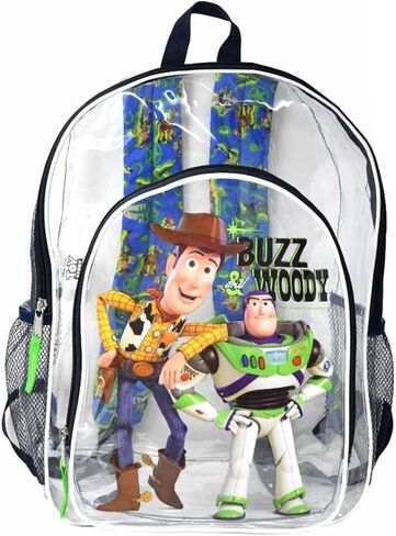 Fast Forward Toy Story Transparent 16" Backpack, boys, kids in Kuwait