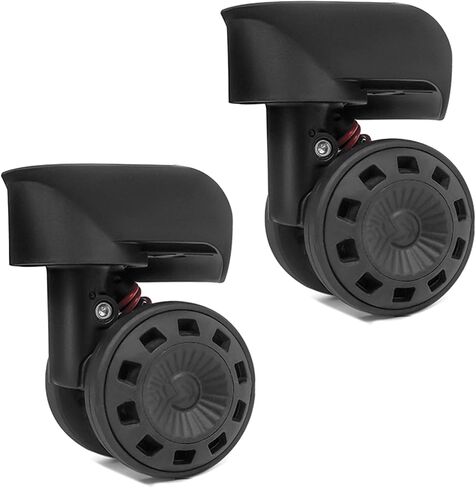 Luggage Suitcase Wheels,Trunk Wheels,2Pcs Trolley Casters Replacement Heavy Duty Roller Wheel for Luggage Box Suitcase 360 Degree SilentWheel, One pair in Saudi Arabia
