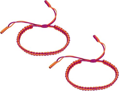 patikil 2pcs اليدوية مضفر سلسلة الأساور للزوجين، قابل للتعديل مضفر حبل مطابقة الأساور التبتية سلسلة الأساور حماية محظوظ in Kuwait