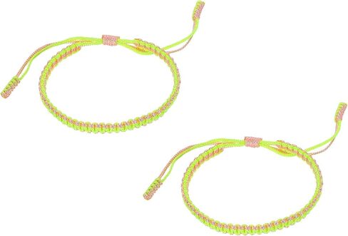 patikil 2pcs اليدوية مضفر سلسلة الأساور للزوجين، قابل للتعديل مضفر حبل مطابقة الأساور التبتية سلسلة الأساور حماية محظوظ in Kuwait